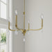 Millennium - 220104-VB - Four Light Chandelier - Viremont - Vintage Brass