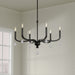 Millennium - 220106-MB - Six Light Chandelier - Viremont - Matte Black
