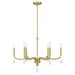 Millennium - 220106-VB - Six Light Chandelier - Viremont - Vintage Brass