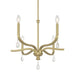 Millennium - 220106-VB - Six Light Chandelier - Viremont - Vintage Brass