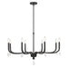 Millennium - 220108-MB - Eight Light Chandelier - Viremont - Matte Black