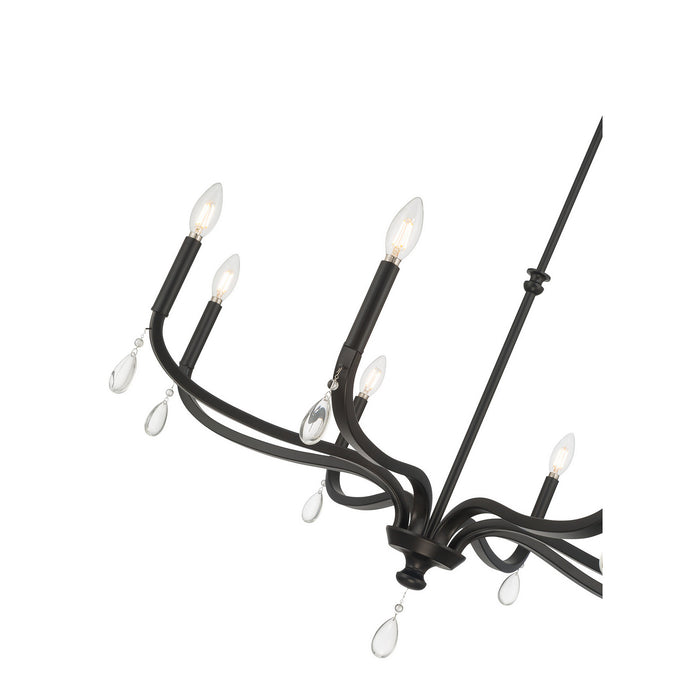 Millennium - 220108-MB - Eight Light Chandelier - Viremont - Matte Black