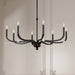 Millennium - 220108-MB - Eight Light Chandelier - Viremont - Matte Black