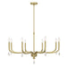 Millennium - 220108-VB - Eight Light Chandelier - Viremont - Vintage Brass