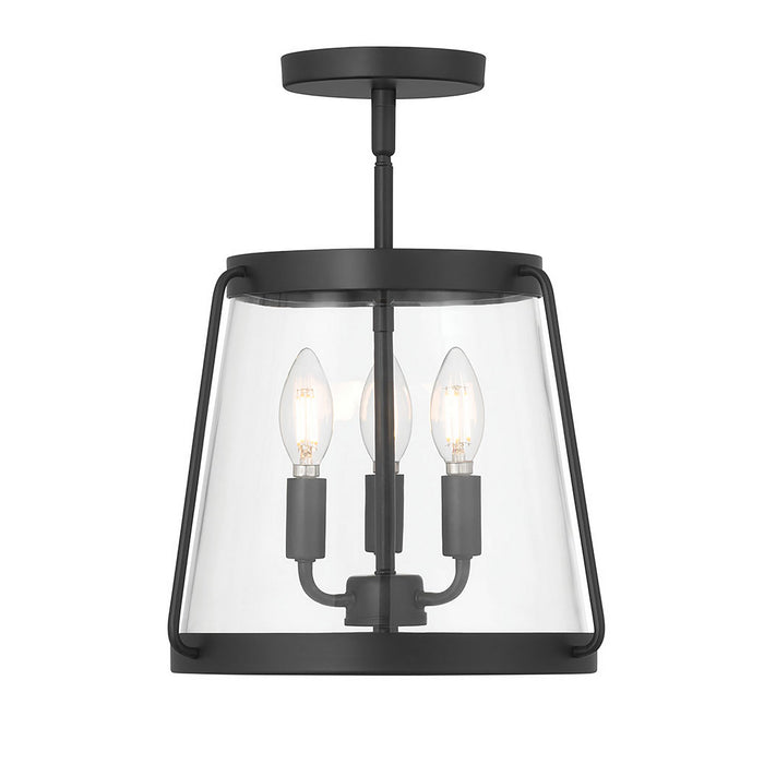 Millennium - 230103-MB - Three Light Semi-Flush Mount - Adabella - Matte Black