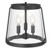 Millennium - 230103-MB - Three Light Semi-Flush Mount - Adabella - Matte Black