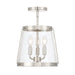 Millennium - 230103-PN - Three Light Semi-Flush Mount - Adabella - Polished Nickel