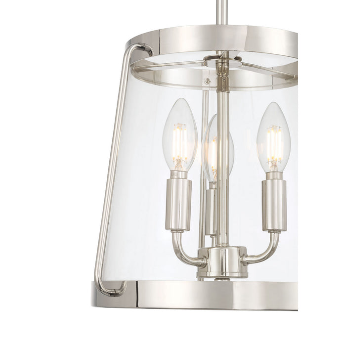 Millennium - 230103-PN - Three Light Semi-Flush Mount - Adabella - Polished Nickel