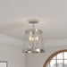 Millennium - 230103-PN - Three Light Semi-Flush Mount - Adabella - Polished Nickel