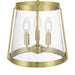 Millennium - 230103-VB - Three Light Semi-Flush Mount - Adabella - Vintage Brass