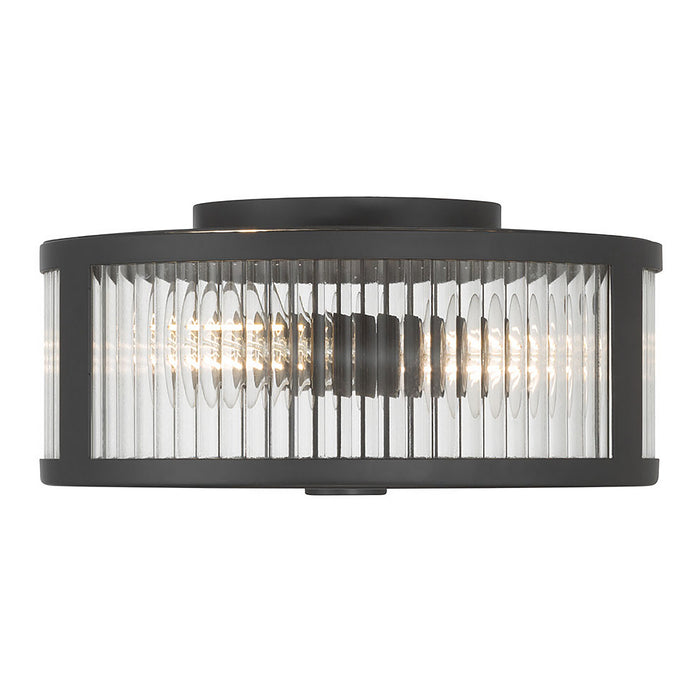 Millennium - 23203-MB - Three Light Flush Mount - Ardezia - Matte Black