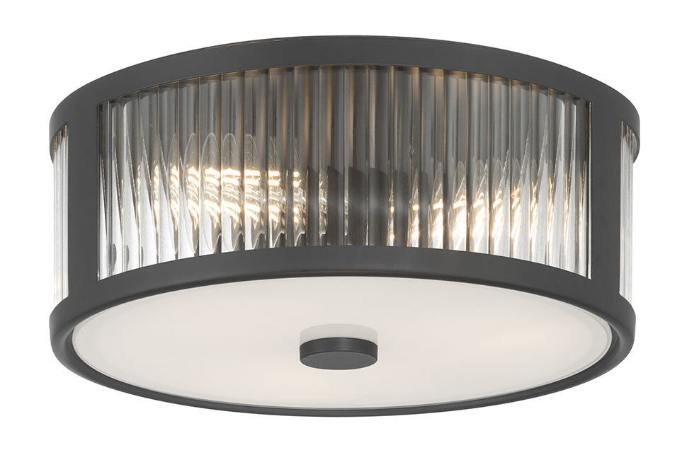 Millennium - 23203-MB - Three Light Flush Mount - Ardezia - Matte Black
