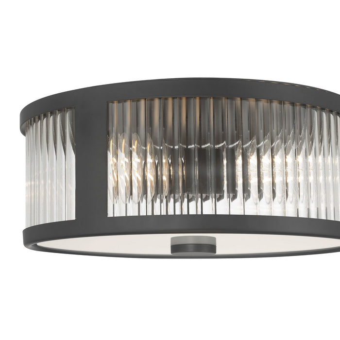 Millennium - 23203-MB - Three Light Flush Mount - Ardezia - Matte Black