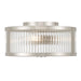 Millennium - 23203-PN - Three Light Flush Mount - Ardezia - Polished Nickel