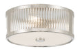 Millennium - 23203-PN - Three Light Flush Mount - Ardezia - Polished Nickel