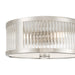 Millennium - 23203-PN - Three Light Flush Mount - Ardezia - Polished Nickel