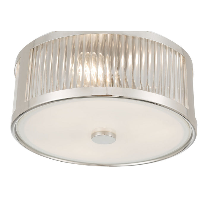 Millennium - 23203-PN - Three Light Flush Mount - Ardezia - Polished Nickel