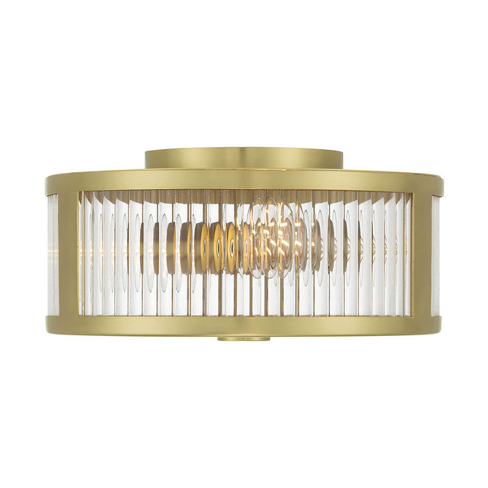 Millennium - 23203-VB - Three Light Flush Mount - Ardezia - Vintage Brass