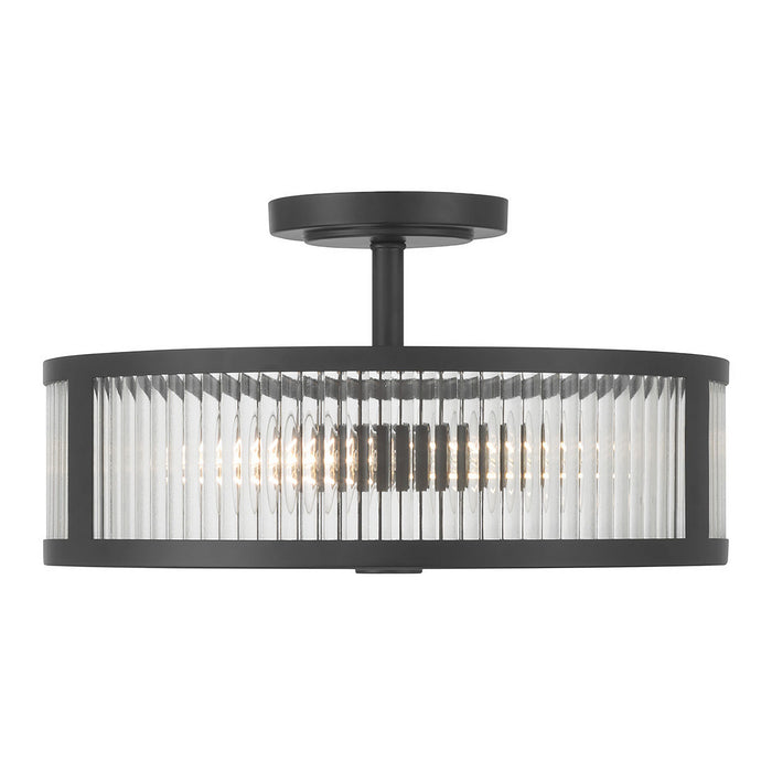 Millennium - 23303-MB - Three Light Semi-Flush Mount - Ardezia - Matte Black