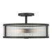 Millennium - 23303-MB - Three Light Semi-Flush Mount - Ardezia - Matte Black