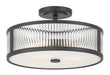 Millennium - 23303-MB - Three Light Semi-Flush Mount - Ardezia - Matte Black