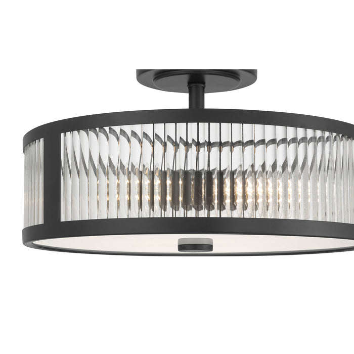 Millennium - 23303-MB - Three Light Semi-Flush Mount - Ardezia - Matte Black