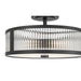 Millennium - 23303-MB - Three Light Semi-Flush Mount - Ardezia - Matte Black