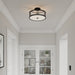 Millennium - 23303-MB - Three Light Semi-Flush Mount - Ardezia - Matte Black