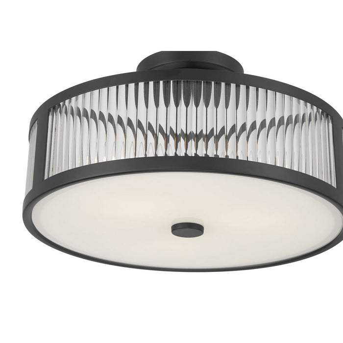 Millennium - 23303-MB - Three Light Semi-Flush Mount - Ardezia - Matte Black