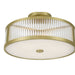 Millennium - 23303-VB - Three Light Semi-Flush Mount - Ardezia - Vintage Brass