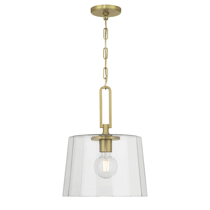 Millennium - 250101-VB - One Light Pendant - Diamara - Vintage Brass