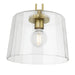 Millennium - 250101-VB - One Light Pendant - Diamara - Vintage Brass