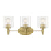 Millennium - 270103-VB - Three Light Vanity - Solventa - Vintage Brass