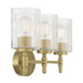 Millennium - 270103-VB - Three Light Vanity - Solventa - Vintage Brass