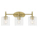 Millennium - 270103-VB - Three Light Vanity - Solventa - Vintage Brass