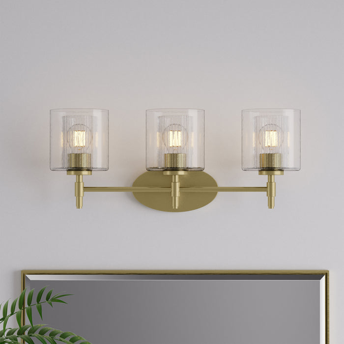 Millennium - 270103-VB - Three Light Vanity - Solventa - Vintage Brass