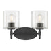 Millennium - 270202-MB - Two Light Vanity - Solventa - Matte Black