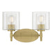 Millennium - 270202-VB - Two Light Vanity - Solventa - Vintage Brass