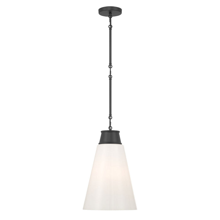 Millennium - 280101-MB - One Light Pendant - Bellaryn - Matte Black