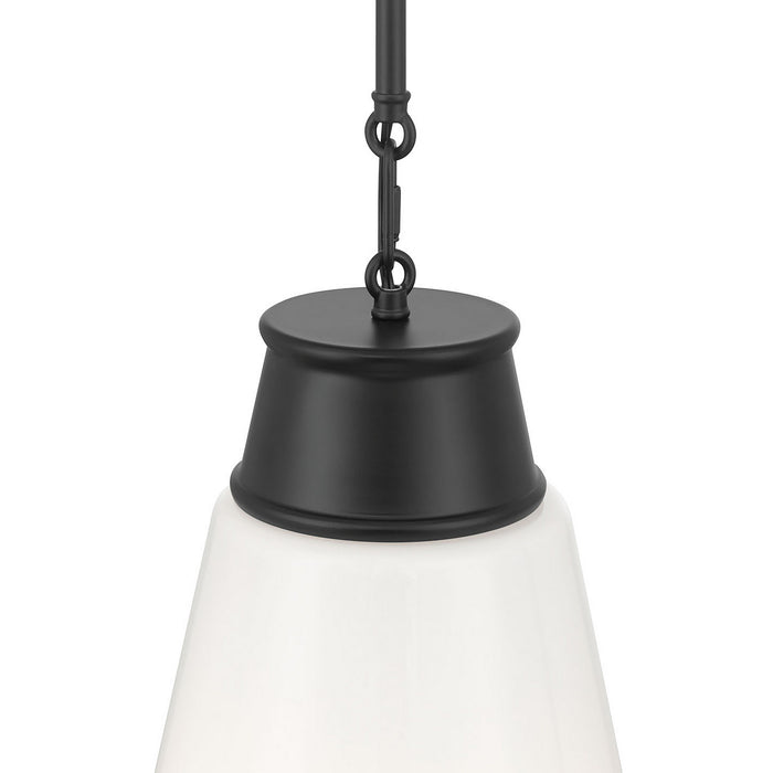 Millennium - 280101-MB - One Light Pendant - Bellaryn - Matte Black