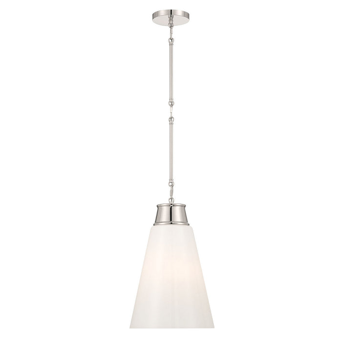 Millennium - 280101-PN - One Light Pendant - Bellaryn - Polished Nickel
