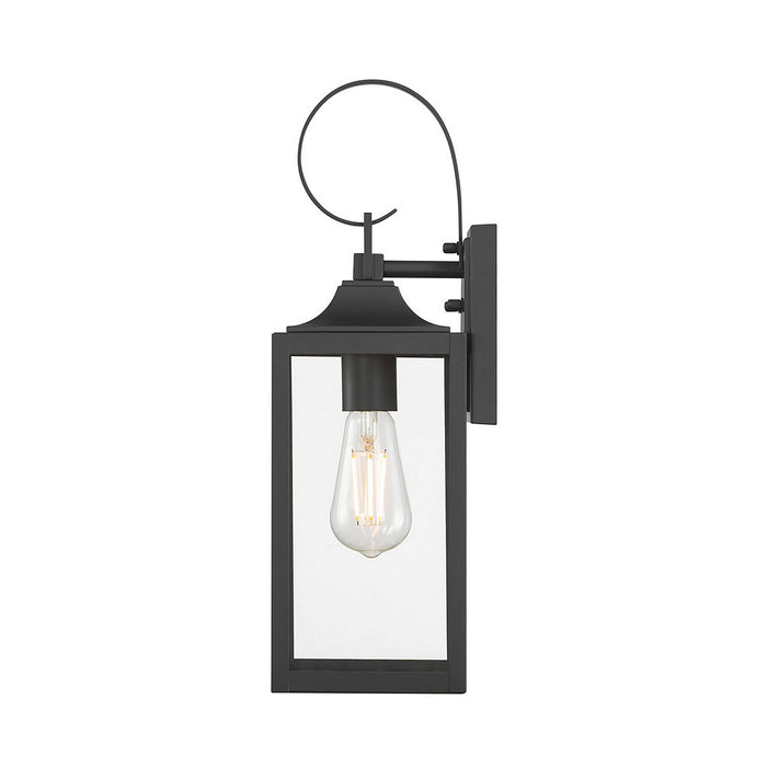 Millennium - 402001-PBK - One Light Lantern - Halston - Powder Coated Black
