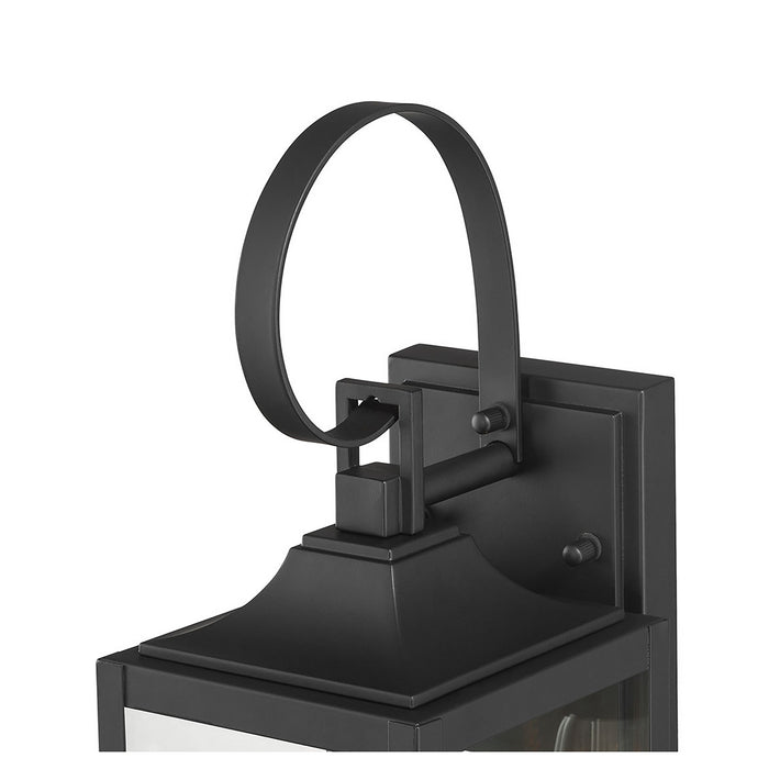 Millennium - 402001-PBK - One Light Lantern - Halston - Powder Coated Black