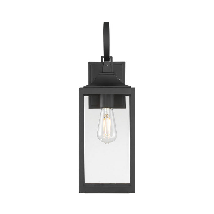 Millennium - 402101-PBK - One Light Lantern - Halston - Powder Coated Black