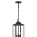 Millennium - 402103-PBK - Three Light Hanging Lantern - Halston - Powder Coated Black