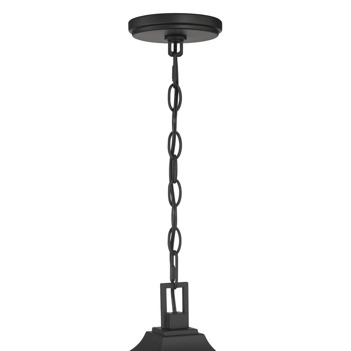 Millennium - 402103-PBK - Three Light Hanging Lantern - Halston - Powder Coated Black