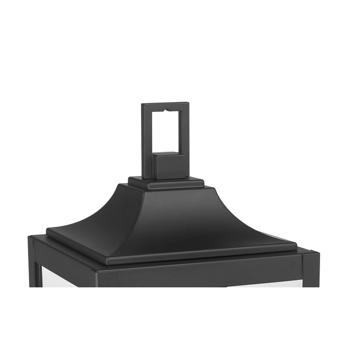 Millennium - 402303-PBK - Three Light Post Lantern - Halston - Powder Coated Black