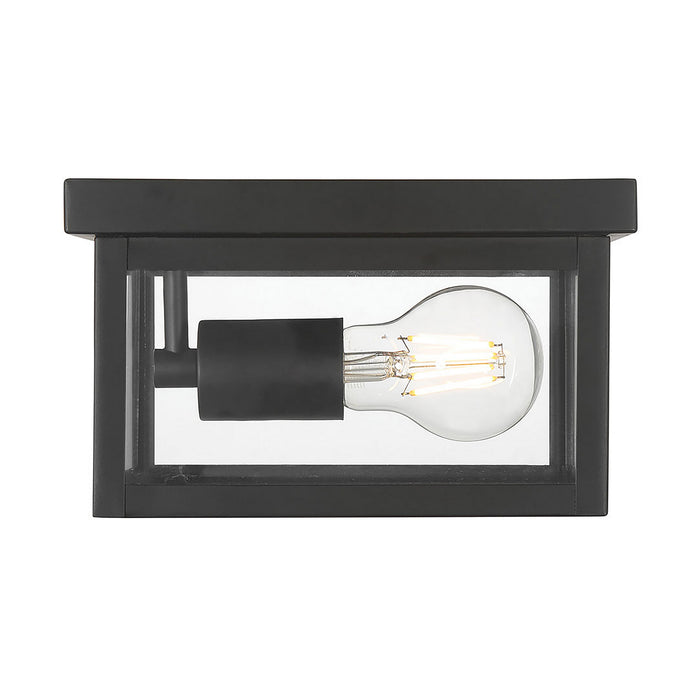 Millennium - 4201-PBK - One Light Flush Mount - Evanton - Powder Coated Black