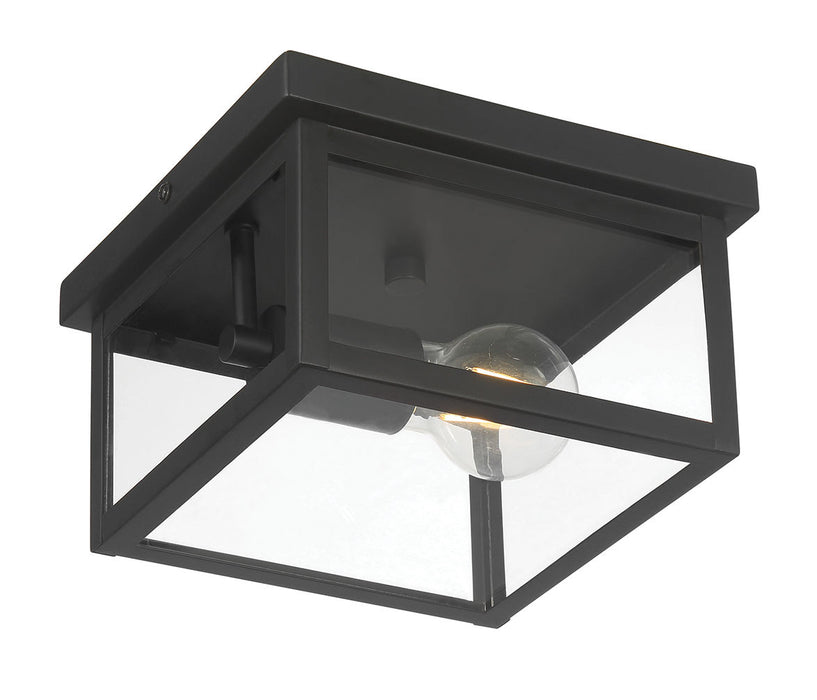 Millennium - 4201-PBK - One Light Flush Mount - Evanton - Powder Coated Black