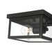 Millennium - 4201-PBK - One Light Flush Mount - Evanton - Powder Coated Black
